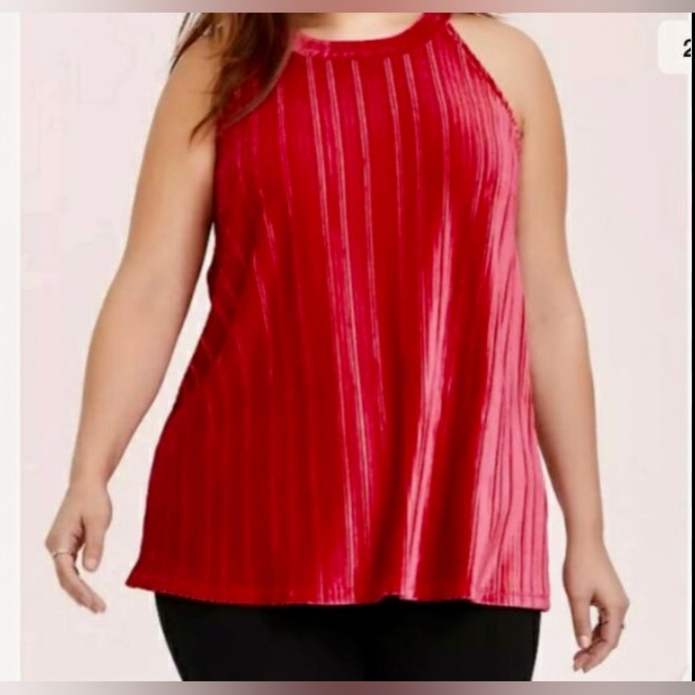TORRID RIBBED VELOUR SWING TOP TORRID SIZE 0 MISSES SIZE XL